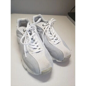 ECCO Receptor Grey Suede Comfort Walking Shoes Women's Size 5.5